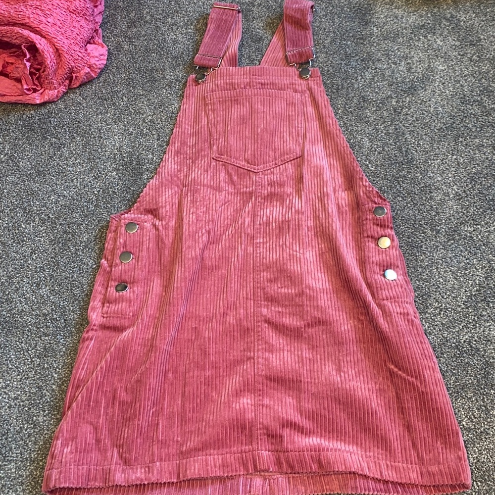 corduroy overall dress